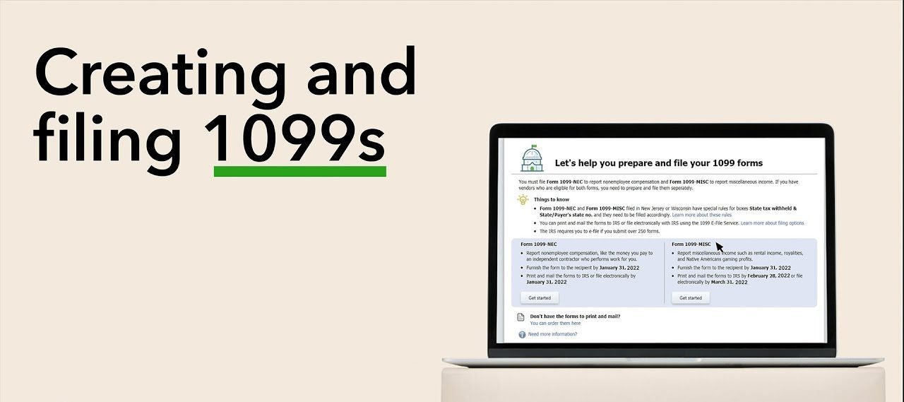 How to create and file 1099s in QuickBooks Desktop