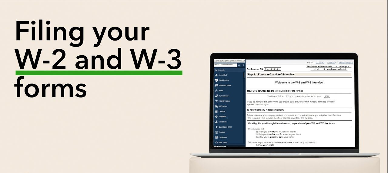 How to file your W-2 and W-3 forms in QuickBooks Desktop Payroll Enhanced